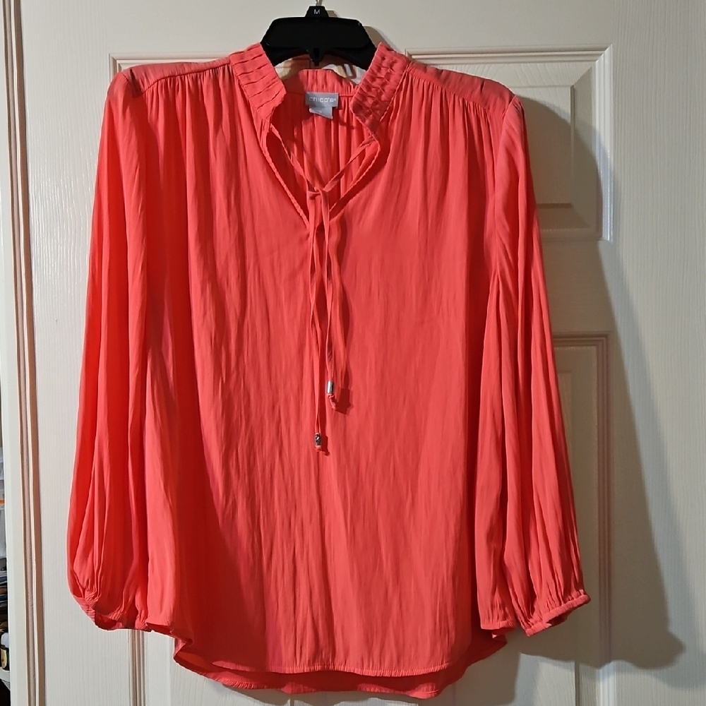 Chico's Vibrant Coral Blouse